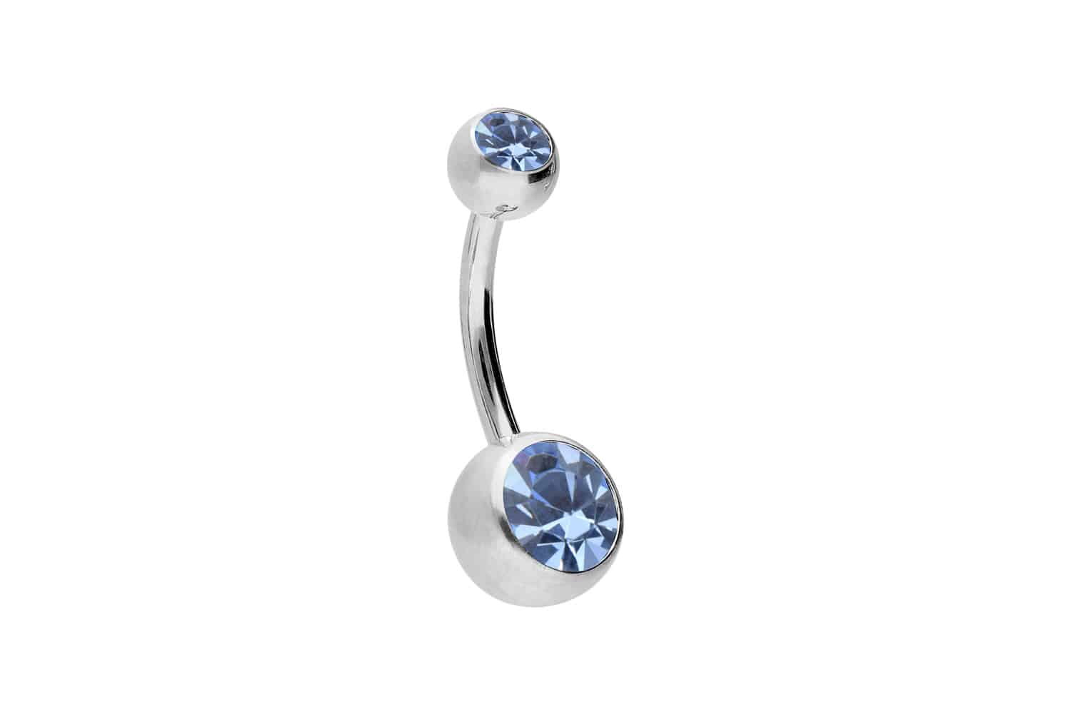 Titan Bananabell Piercing ZWEI KRISTALLE